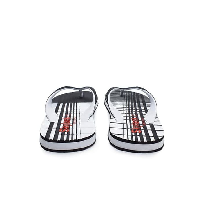 NEW SP SKYLARK MEN OKINAWA SANDAL FASHION - HITAM PUTIH - HITAM PUTIH, 41