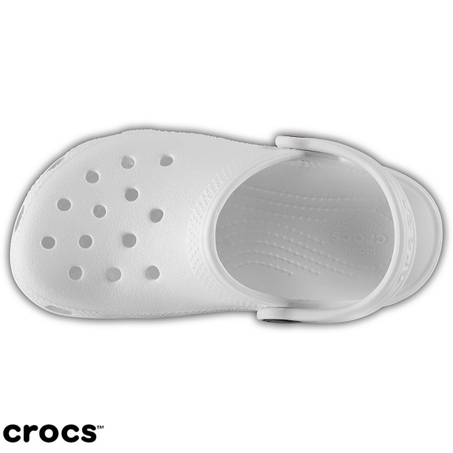 Crocs Classic kids / Sandal Crocs anak anak / Crocs classic clog anak unisex - White - 204536-100