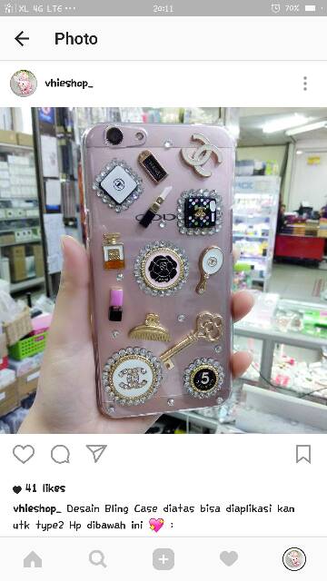 ( BISA COD ) Case Bling Set CH All Type Made By order CASE SAMSUNG A72 Oppo F11 Oppo F9