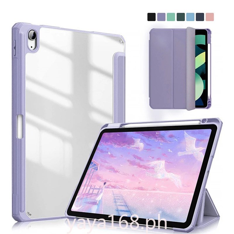 Casing Flip iPad Mini 6 7th 8th 9th 10.2 Air 1 5th 6th 9.7 Air 4 5 10.9 Pro 2020 2021 11 &quot;Bahan Silikon Transparan