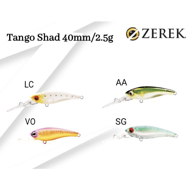 lure zerek tango shad 40mm / 2.5gr