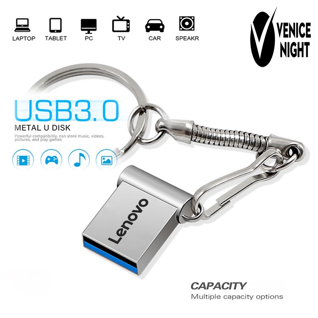 LENOVO (SF) Flashdisk USB 3.0 1TB 2TB High Speed Bahan Metal Untuk Komputer