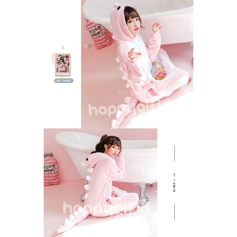 BAJU KOSTUM ONESIE PIYAMA KIGURUMI DINO SULLEY DEWASA-5