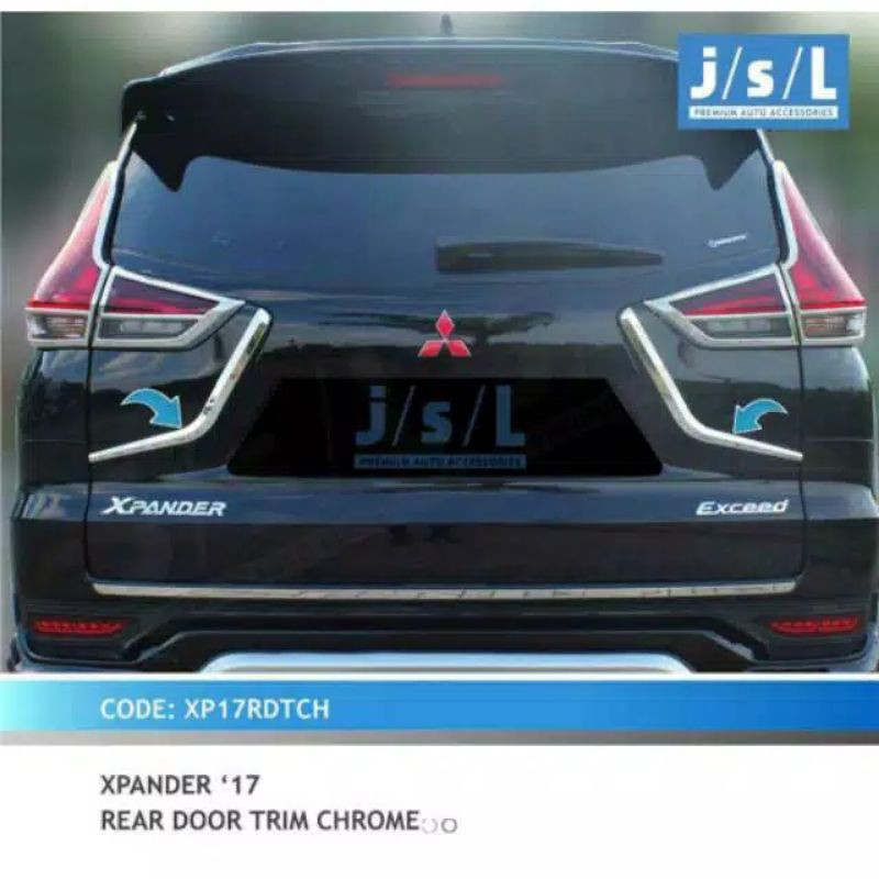 Rear door trim chrome list pintu belakang Xpander jsl