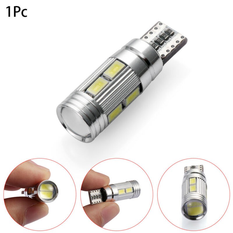 Lampu LED Motor Mobil T10 5630 5730 10SMD Car Wedge Light Bulbs