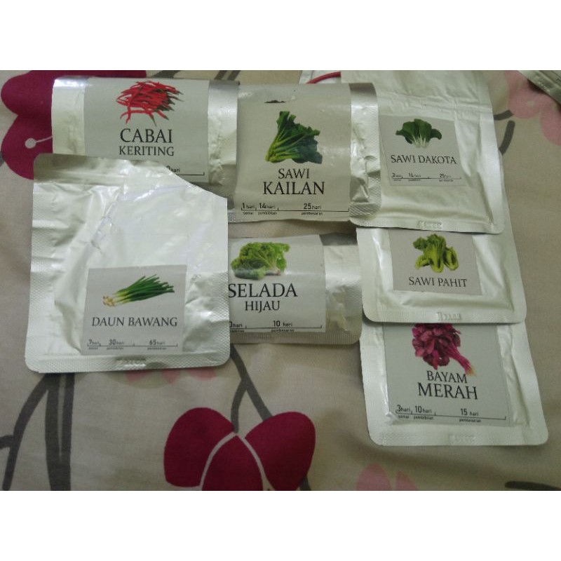 Benih SUPER peppermint/basil/selada/brokoli/cauliflower/kale/pakcoy dll.