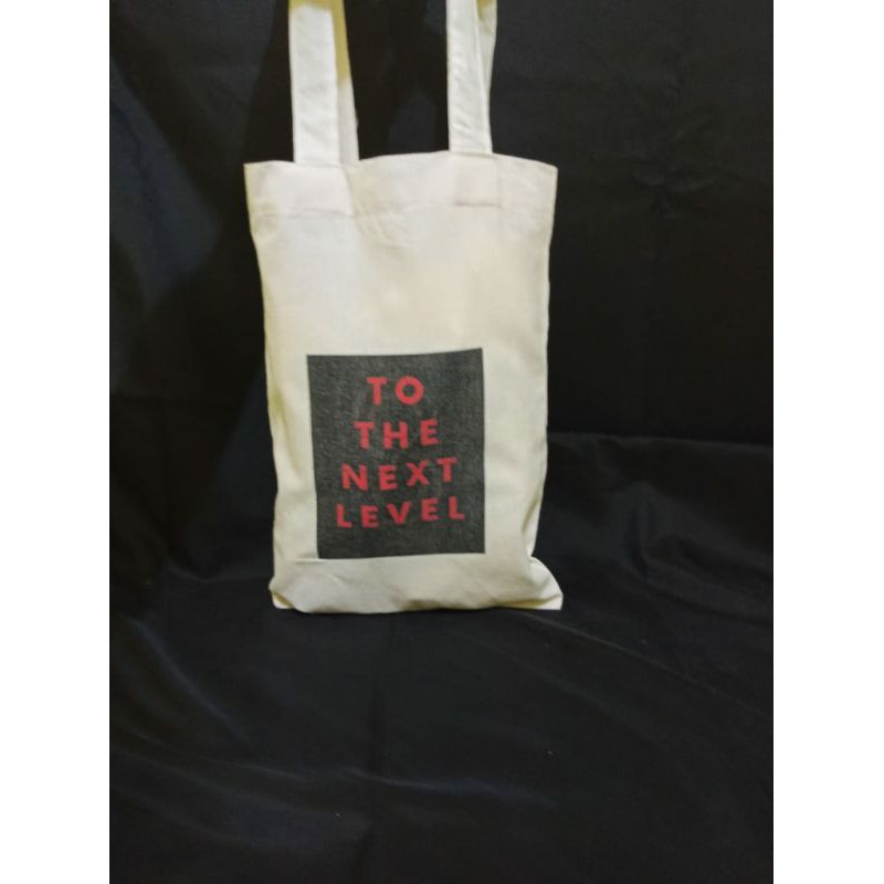 Totebag / kantong / tas ukuran 25x30 bisa custom Sablon Suka suka