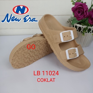 gos NEW ERA LB E 11024 Sandal Karet Wanita Slop Terbaru Gesper Sendal Karet Selop Ban Dua Sandal Cewek