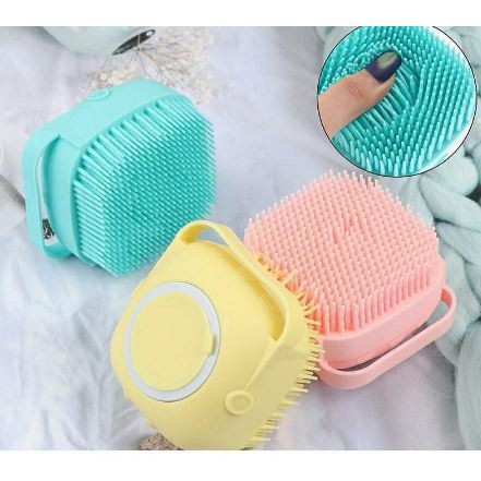 BABEE - SIKAT MANDI SILIKON / SIKAT BADAN / SILICONE BRUSH SHOWER / DISPENSER SABUN SIKAT