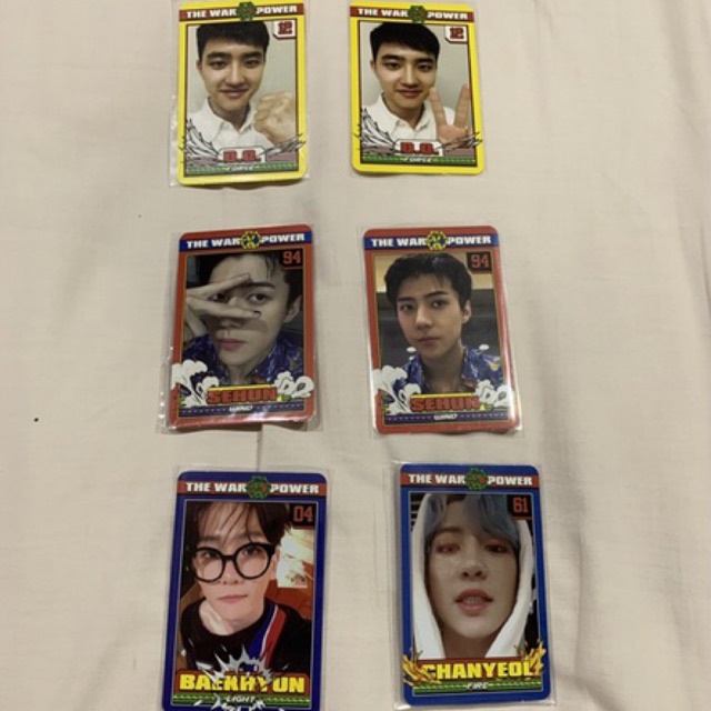 PHOTOCARD PC EXO POWER DO KYUNGSOO SEHUN BAEKHYUN CHANYEOL CY