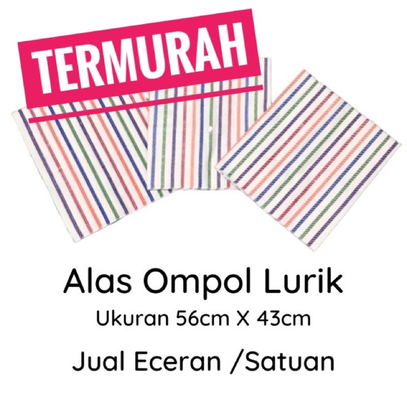 JUMBO Alas Ompol Bayi Lurik Lemek Lurik 56x43cm