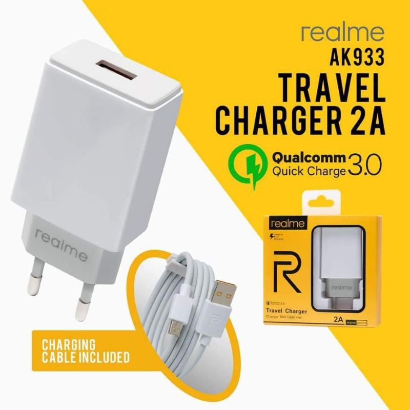 TC TRAVEL CHARGER ORIGINAL ORI 100% 2A/AK-933 MICRO USB FAST CHARGING