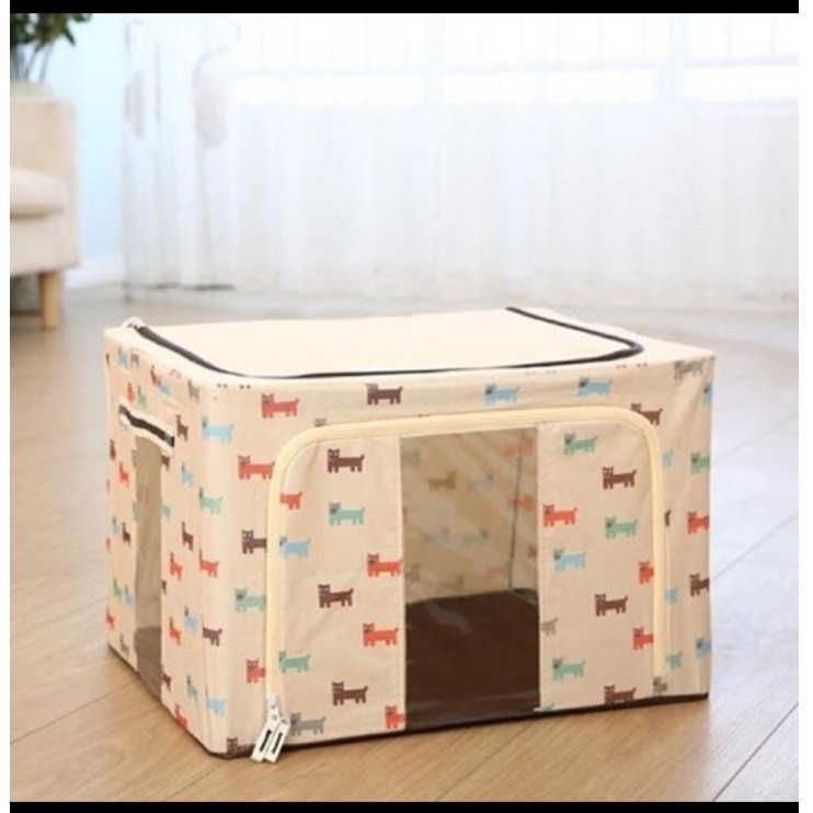 Storage Box Besar 66 L Tempat Peyimpanan Pakaian Mainan BedCover Tebal