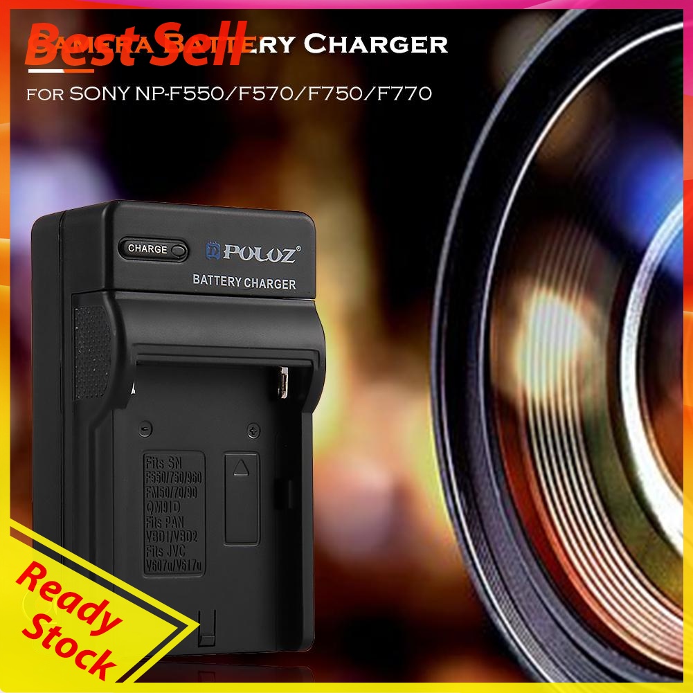 PULUZ PU2133 US Plug Camera Battery Charger for SONY NP-F550/F570/F750/F770