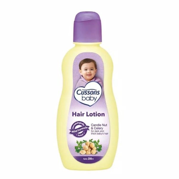 Cussons Hair Lotion Candlenut &amp; Celery 200ml - Lotion Rambut bayi