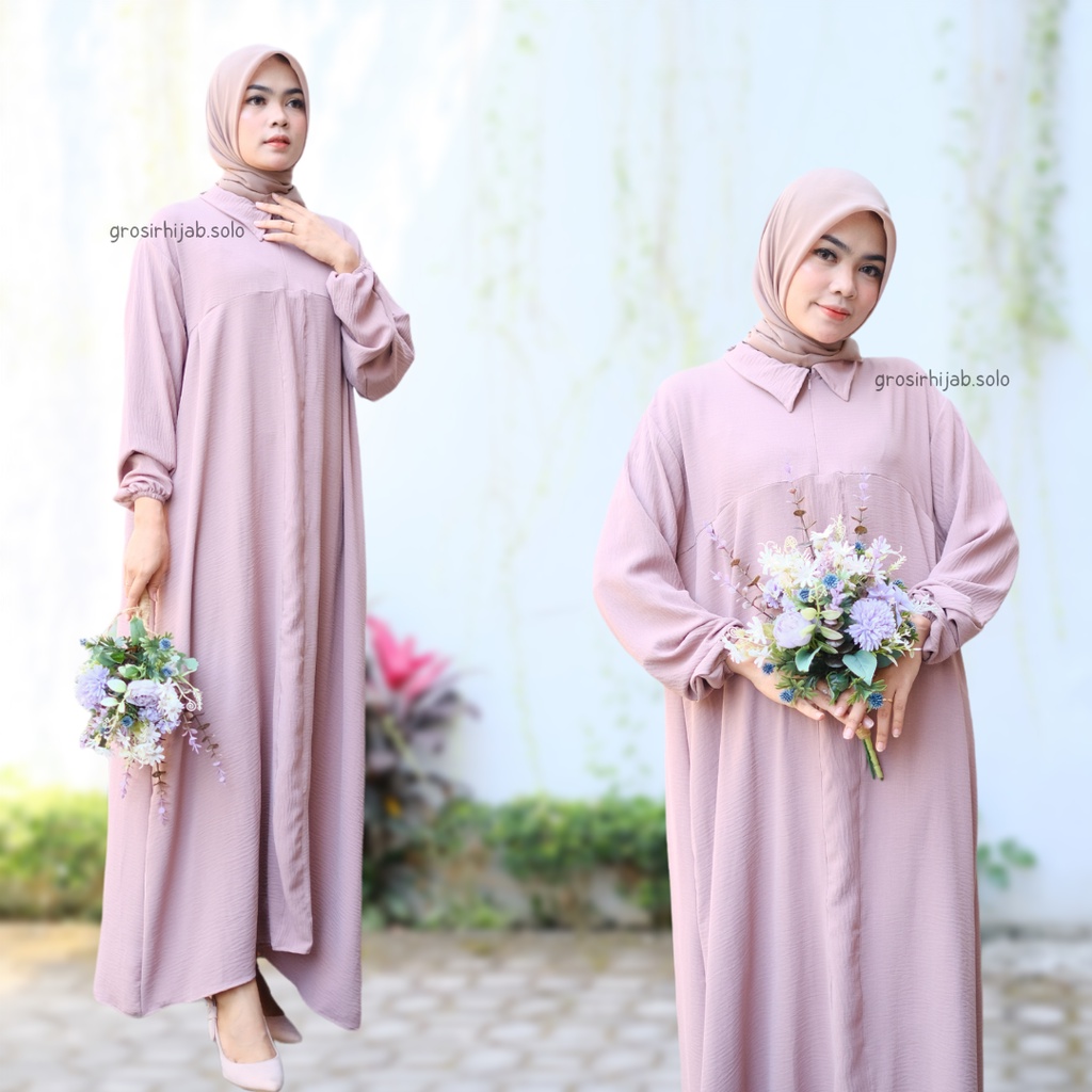 (MGA) GAMIS DIKKWA ATASAN WANITA CRINCLE AIRFLOW