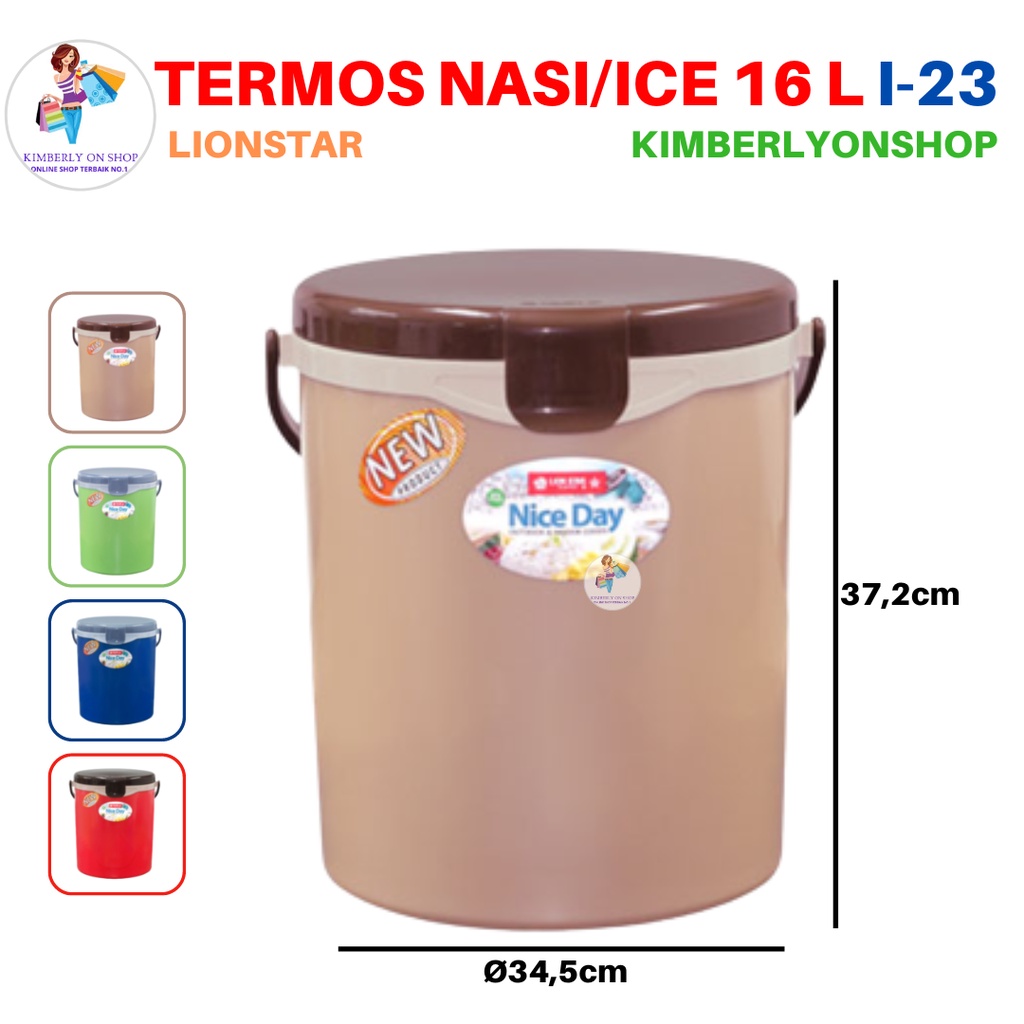 Rice Ice Bucket Hanami Termos Nasi Es 16 Liter I 23 Lion Star