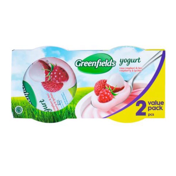 

GREENFIELDS YOGURT RASPBERRY LYCHEE 2X125Gr