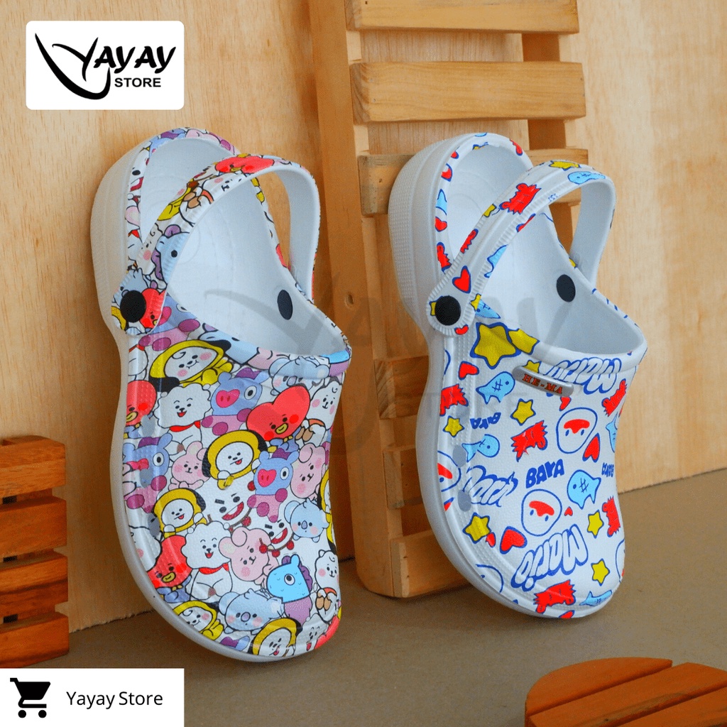 Sandal Baim Wanita dan anak-anak/ Sendal Kodok Rumah santai casual couple ibu anak size 19 s/d 40