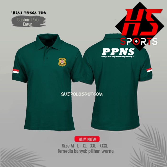 Poloshirt - Kaos Kerah Polo PPNS Pengawas Pegawai Negeri Sipil Terbaru