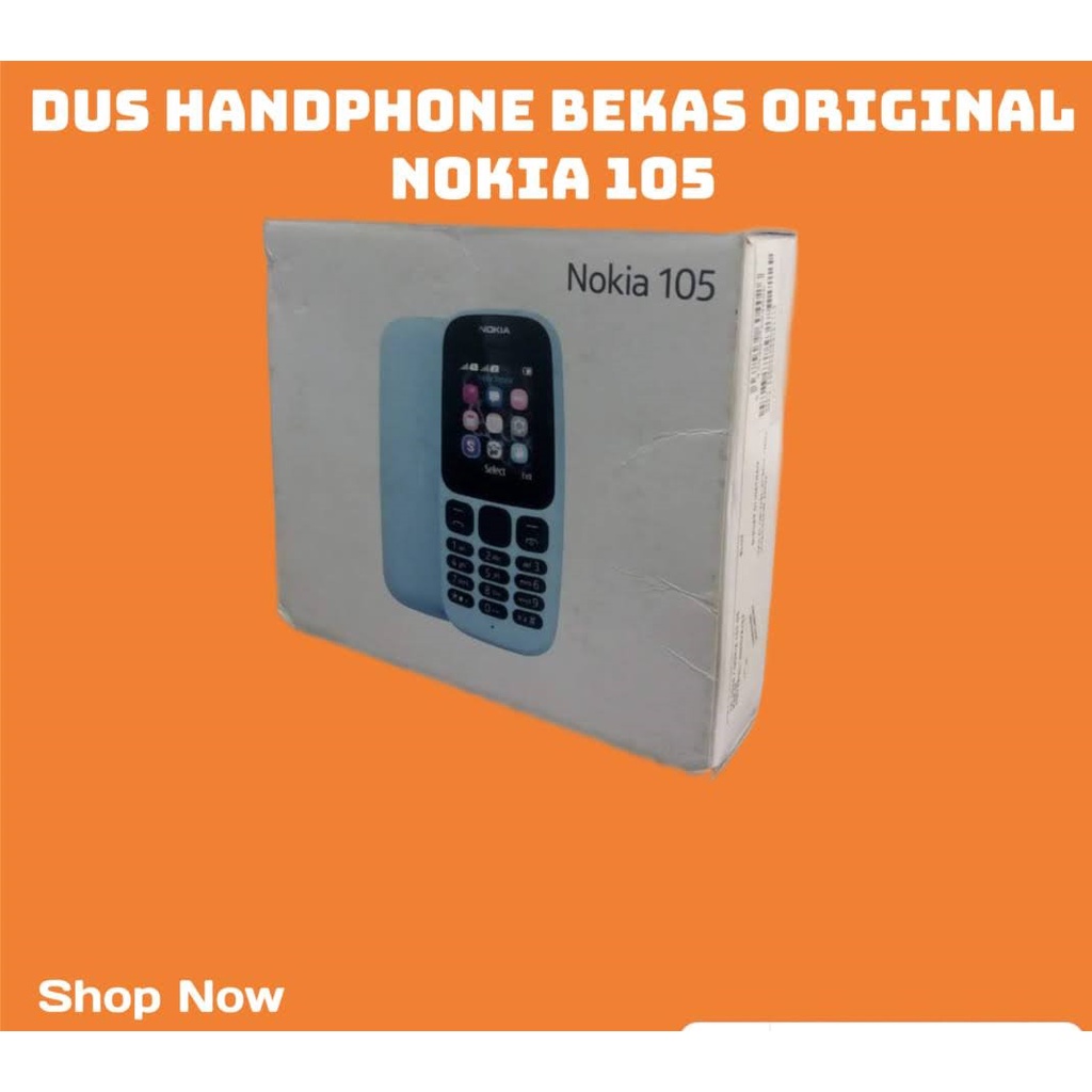 Jual NOKIA 105 DUS KOSONG BEKAS DUS BOX KOTAK HP ORIGINAL DUS HANDPHONE ...