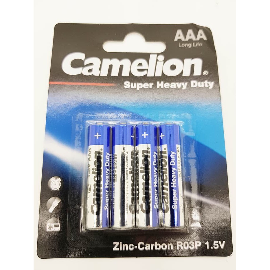 CAMELION BATERAI SUPER HEAVY DUTY AAA/A3 - 4 PCS