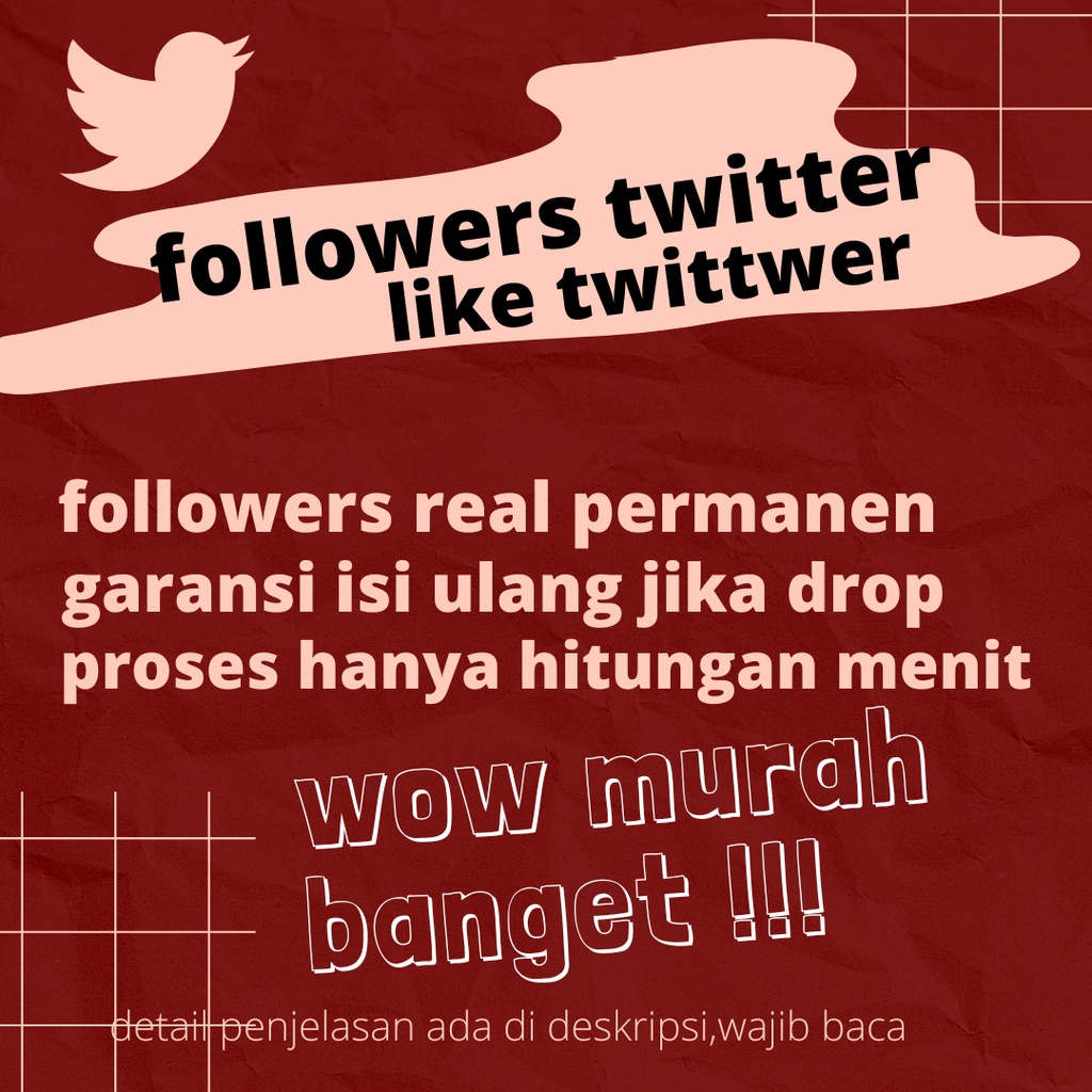 followers twitter permanen aktif BEST RECOMEND TWITTER SERVICE tweet like retweet real akun folowers