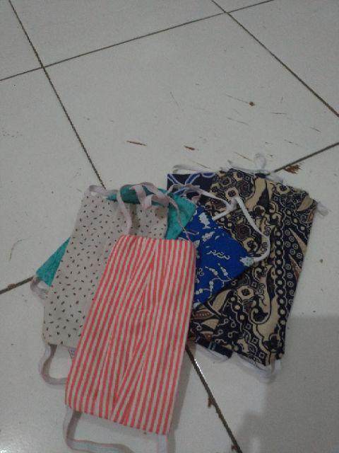 [ready Stock] Masker Anak Rianty Batik Masker Katun Masker Kids [isi 5pc]
