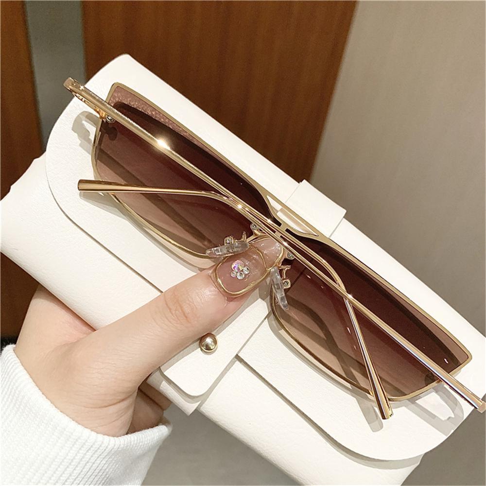 Lily Metal Sunglasses Retro Ladies Eyewear Shades Kacamata Matahari