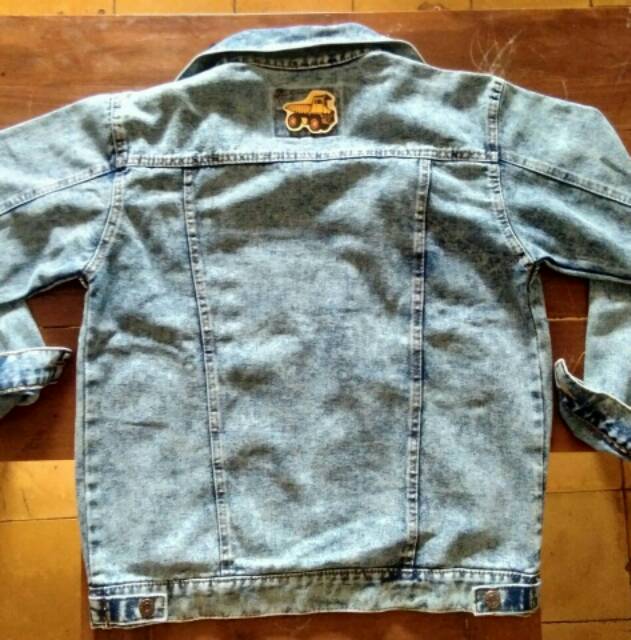 Jaket Jeans Cowok Sandwash