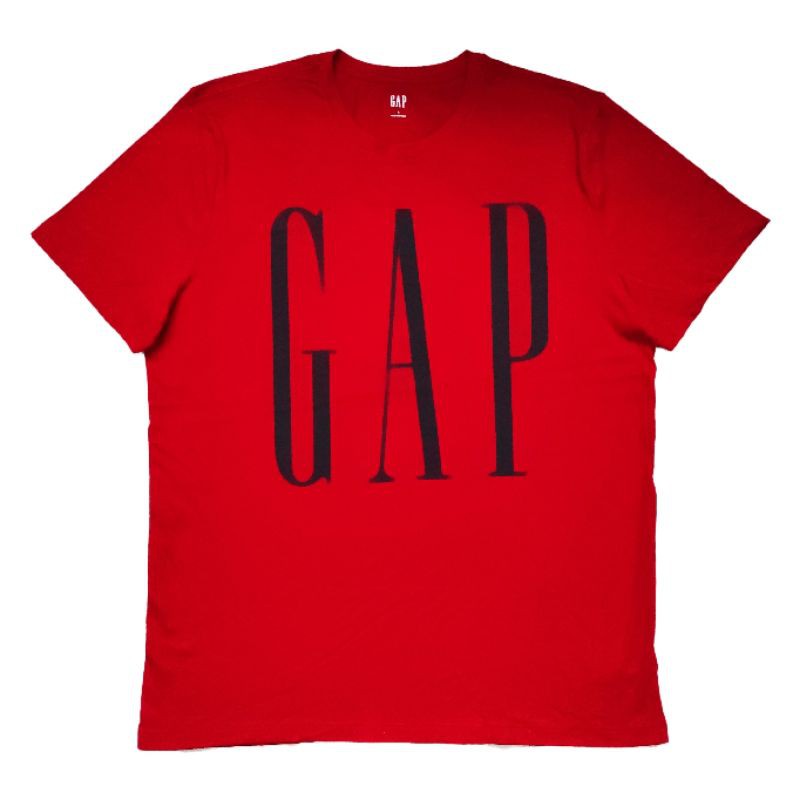Kaos atasan pria lengan pendek GAP men red sz. L, XL, XXL