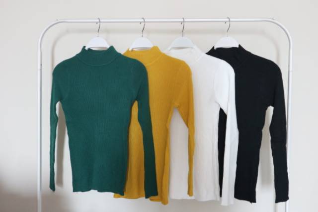 ATASAN RAJUT/KNITT TURTLE NECK IMPORT (BJCN94)