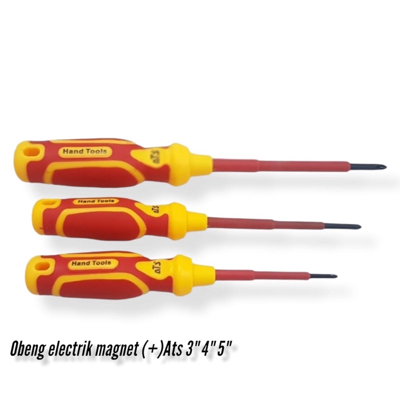 Obeng electrik plus magnet Ats electrician screwdriver