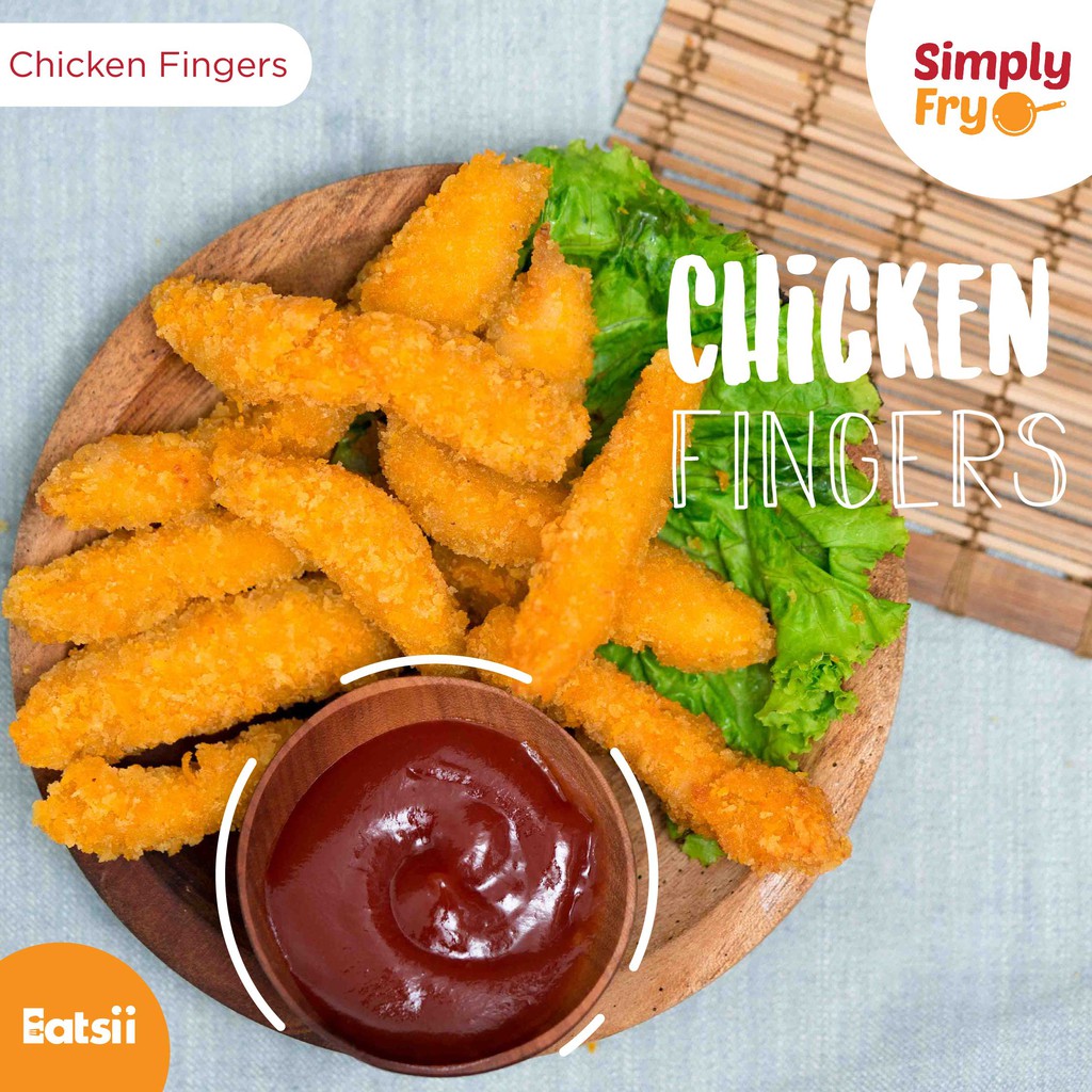 

Homemade Chicken Fingers by Simply Fry 500 gram / Frozen Food
