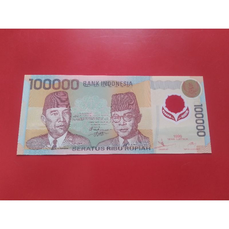 Uang Kuno 100.000 Rupiah Seri Bpk SOEKARNO - HATTA
