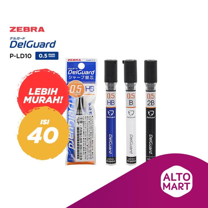 

Hemat Zebra Delguard Pencil Lead Refill 0.5 Mm Isi Pensil Mekanik Gilaa!!!