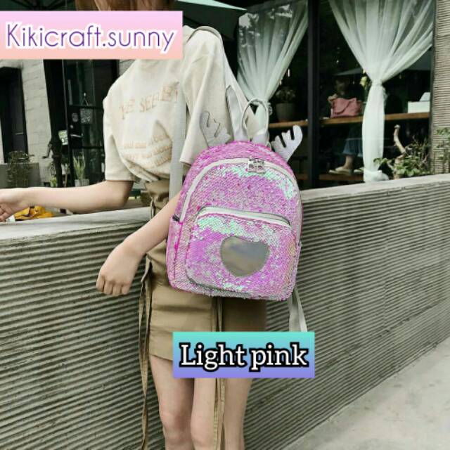 Tas ransel sequin murah / tas sequin besar / tas ransel sekolah / tas import