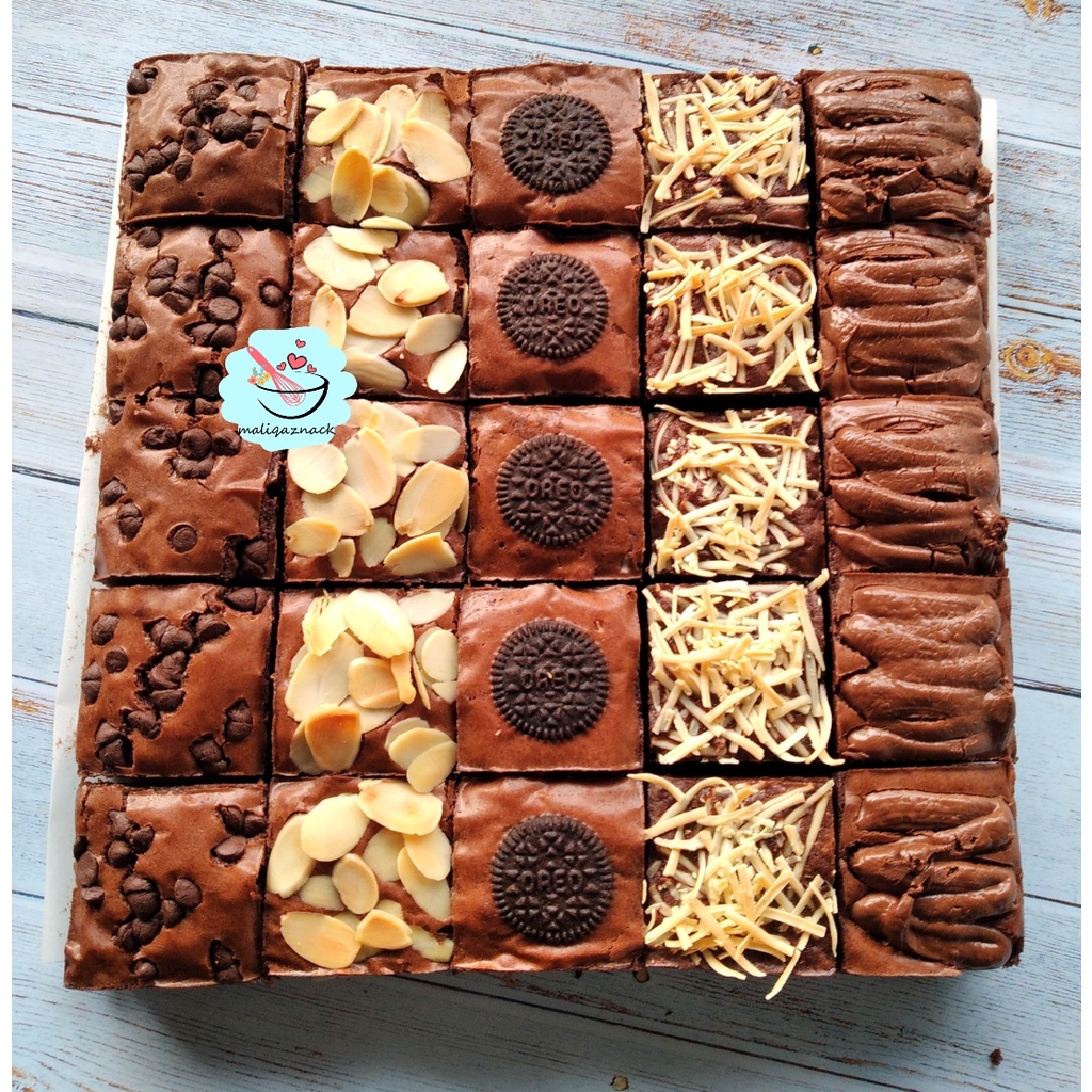 

Brownies Sekat 20x20 Brownies Fudgy Brownies Panggang Brownies By Maliqaznack