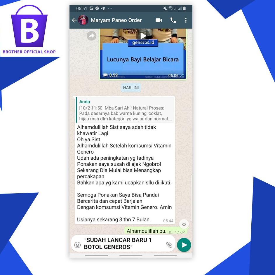 Terbaru.. GENEROS / GENEROS SPEECH DELAY / GENEROS HERBAL NUTRISI OTAK ANAK / GENEROS NUTRISI OTAK A