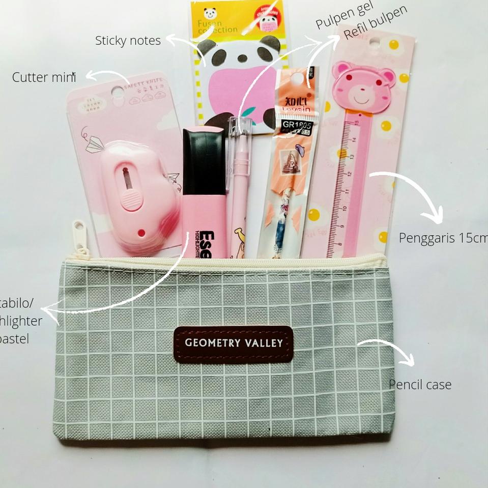 

マ SET ALAT TULIS 7 IN 1/PAKET ALAT TULIS 7 IN 1/SET STATIONARY FANCY/SET STATIONERY AESTHETIC ゆ