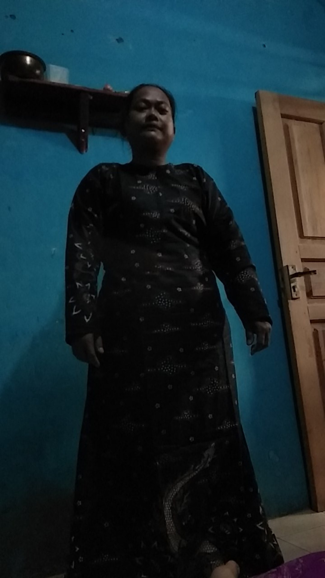 Gamis Batik Sriwedari Maxi Jumbo Bumil Busui Katun Sogan Allsize Ld 110 Ld 120