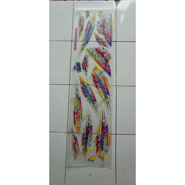 (COD) Les Striping Sticker Variasi Vixion tranfaran hologram