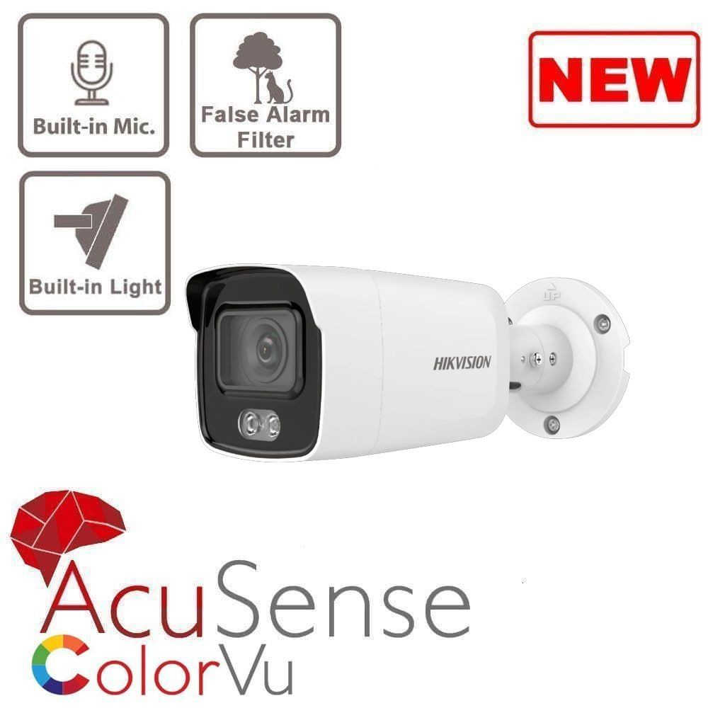 Ipcam Outdoor 4MP Colorvu HIKVISION DS-2CD2047G2-LU Built in mic