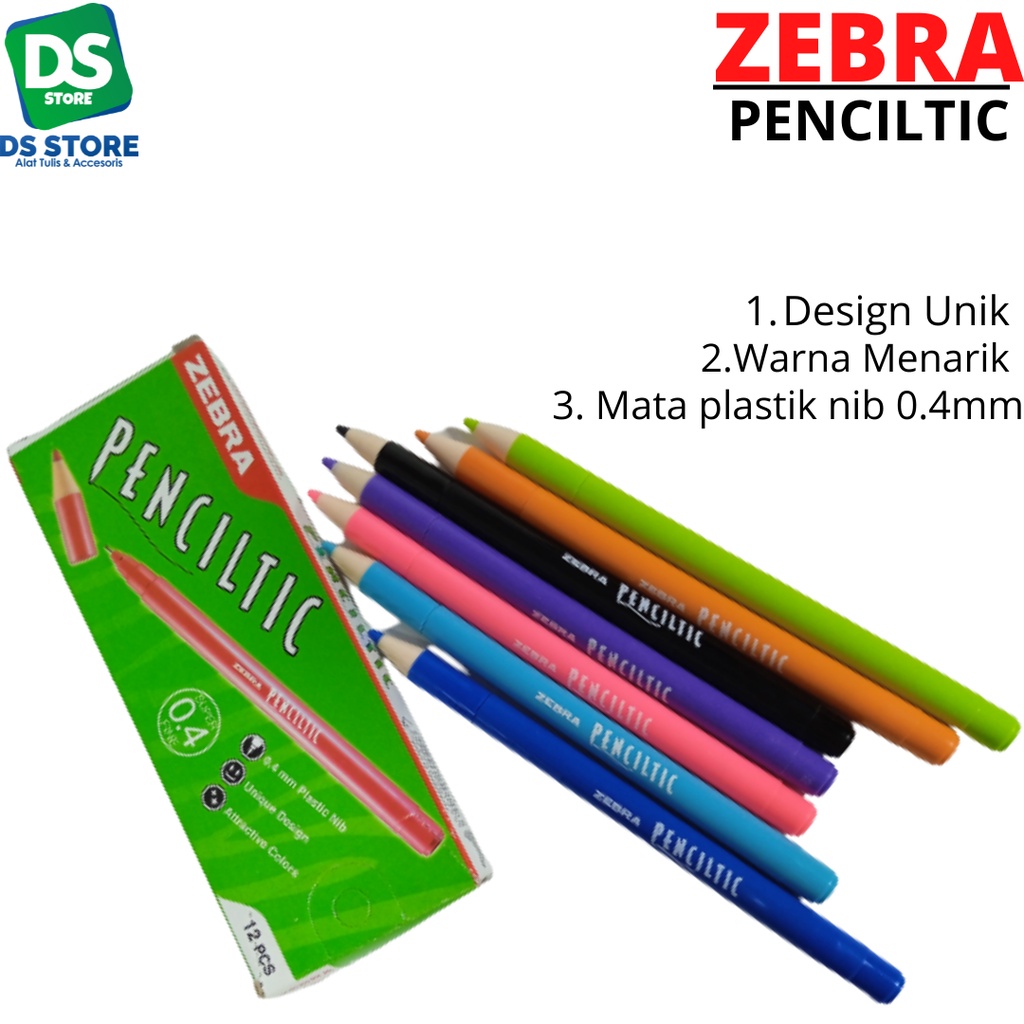 

Pen / Drawing Penciltic Warna 0.4 fine ZEBRA