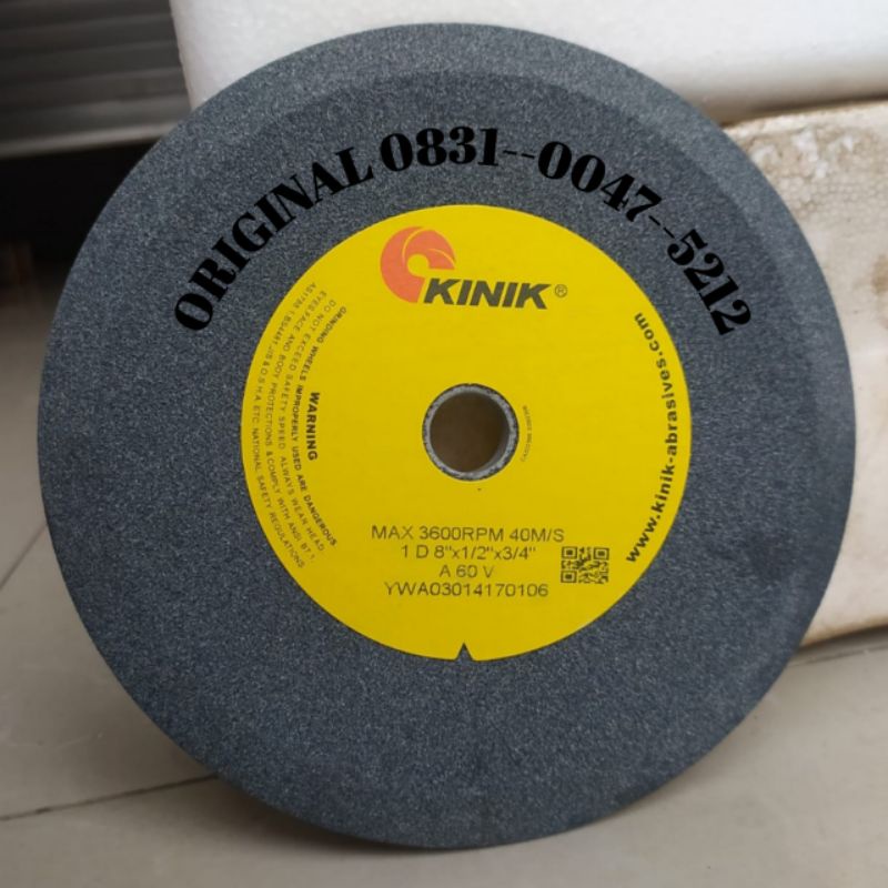 batu gerinda asah gergaji somel size 8" × 1/2" × 3/4 inch kinik batu gerinda asah bandsaw hijau grit