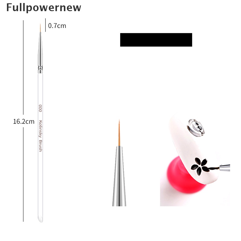 (FULL) 3pcs / Set Brush Pen Dotting / Gambar / Dotting Untuk Nail Art / Salon