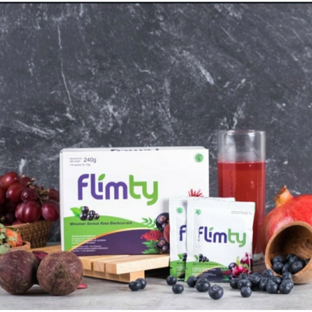 Flimty Fiber Flimty Blackcurrant Flimty Raspberry Detox Langsing Sehat