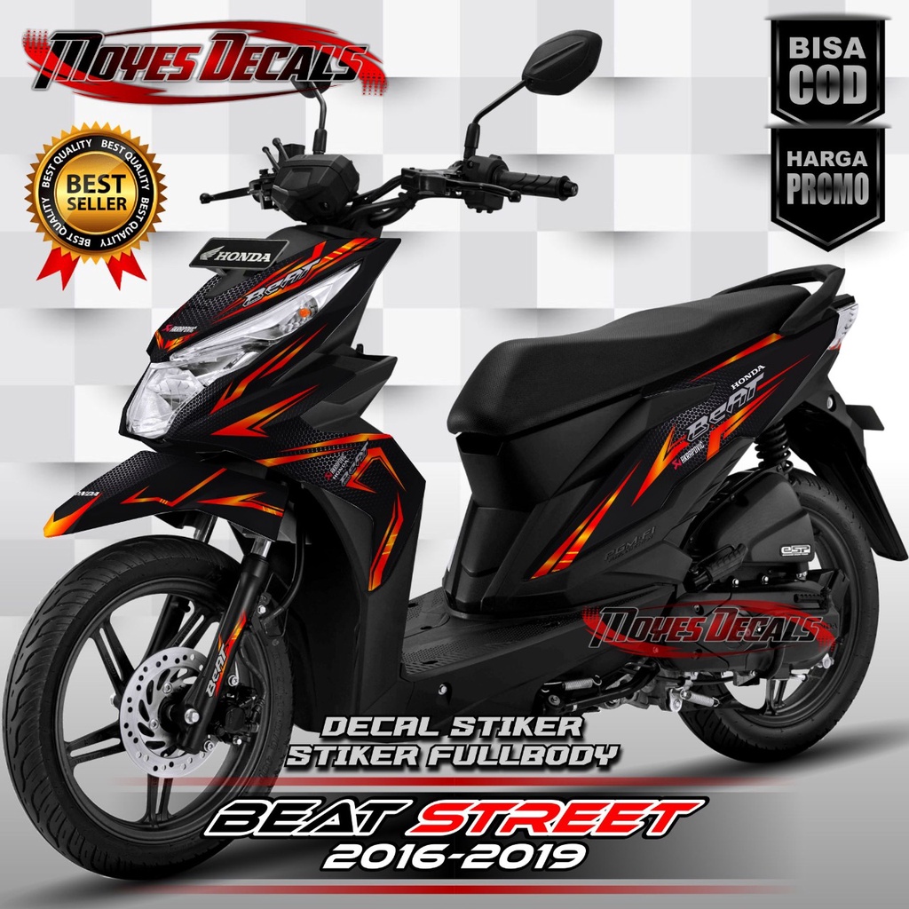 Decal stiker honda beat street - Decal stiker full body beat street decal motor beat street stiker m