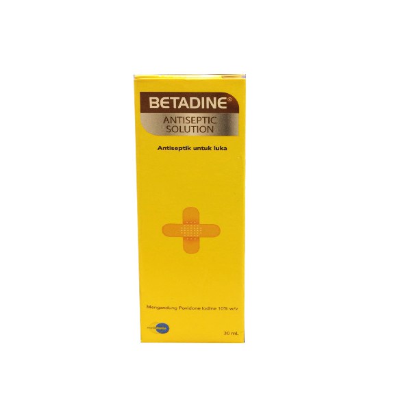 BETADINE SOLUTION 30 ML OBAT LUKA ANTISEPTIK PERLENGKAPAN P3K