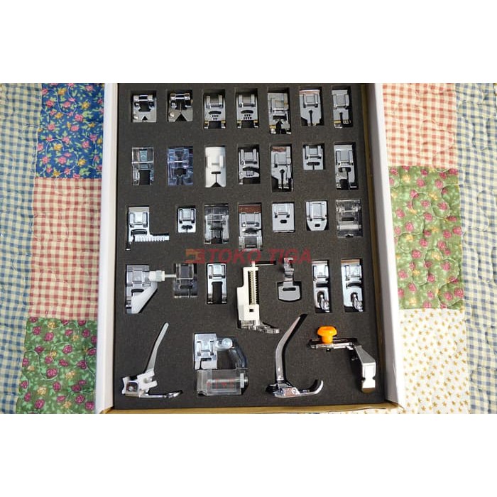 0052 Sepatu Set 32 Pcs Set Mesin Jahit Portable MESIN JAHIT